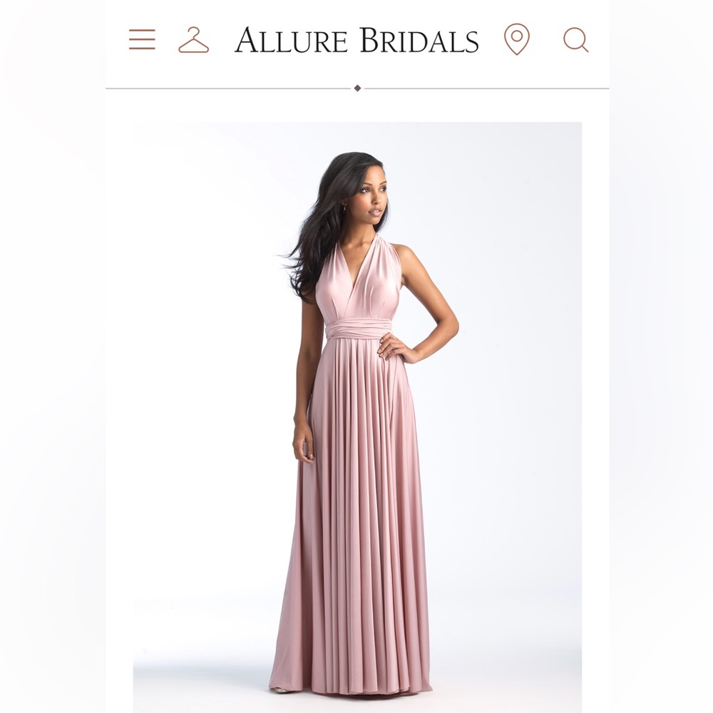 Allure Bridal convertible blush dress